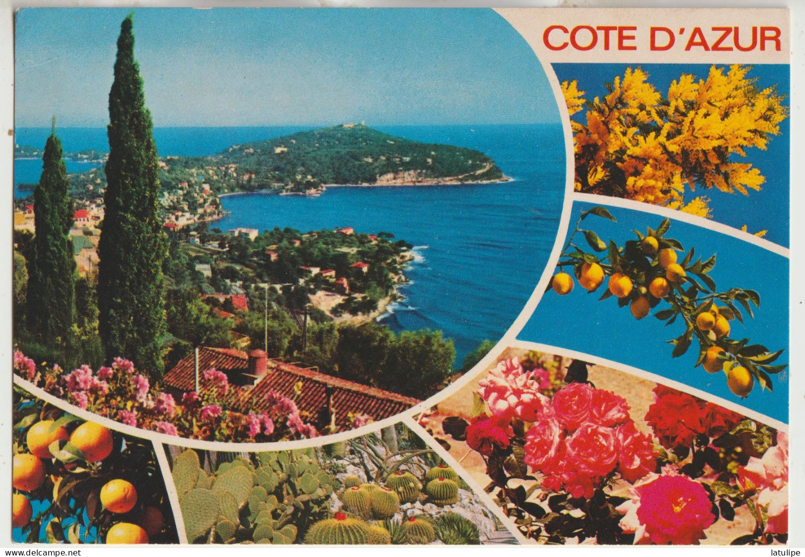 Cote D'Azur 06  Carte Circulée Timbrée  Multivues ( 6 )  Souvenirs - Sonstige & Ohne Zuordnung