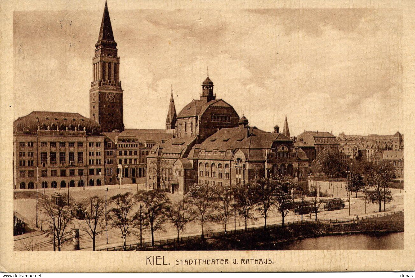 (Allemagne) KIEL SDATTHEATHER  U RATHAUS 1912 - Kiel
