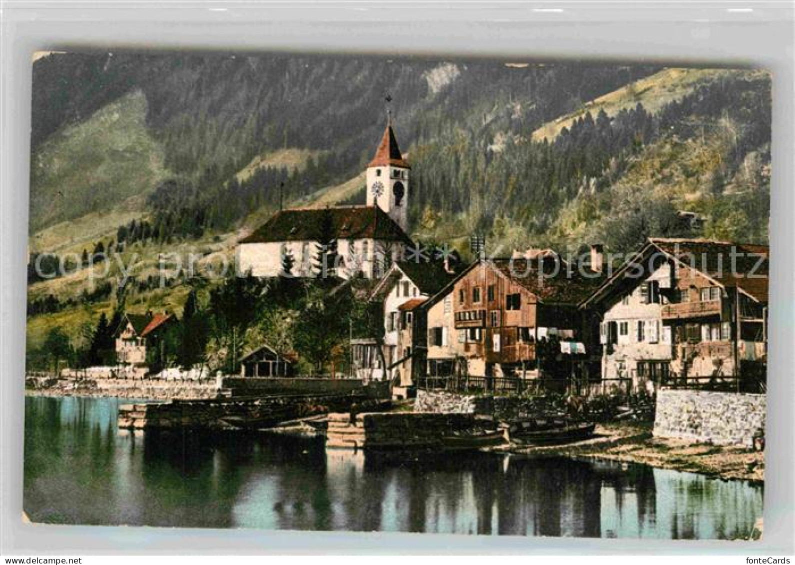 12726857 Brienz BE Teilansicht Kirche Brienz BE - Sonstige & Ohne Zuordnung