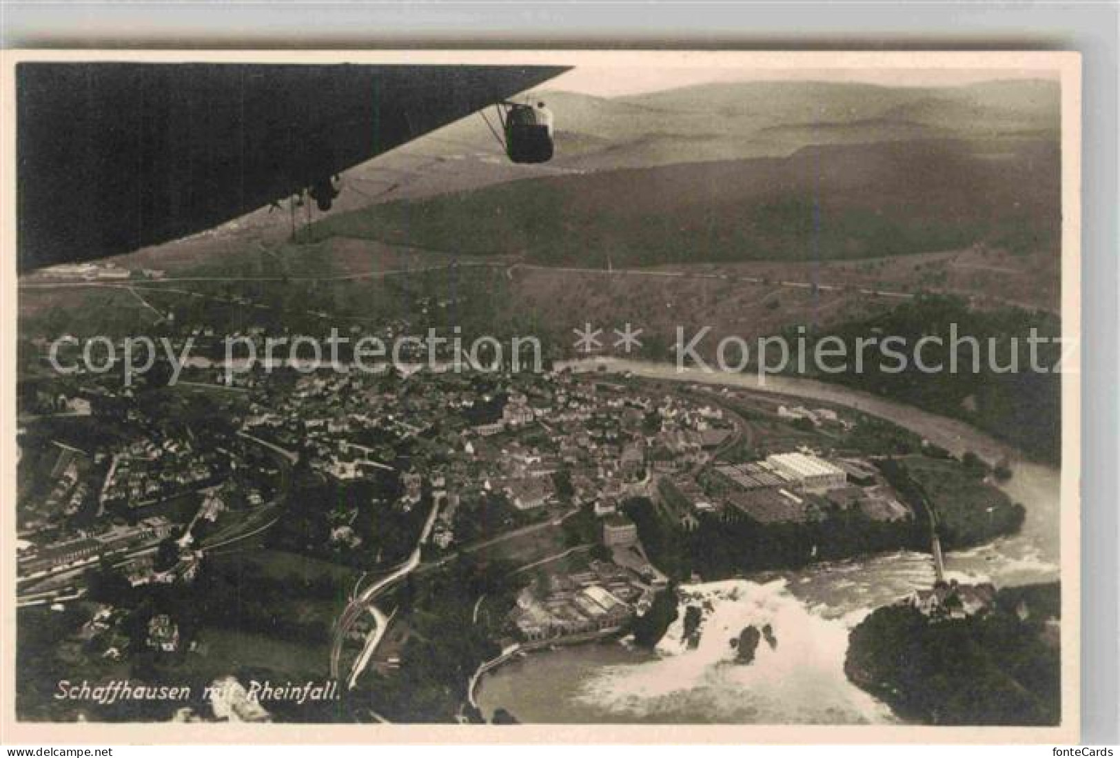 12726789 Schaffhausen SH Zeppelinaufnahme Mit Rheinfall Schaffhausen SH - Other & Unclassified