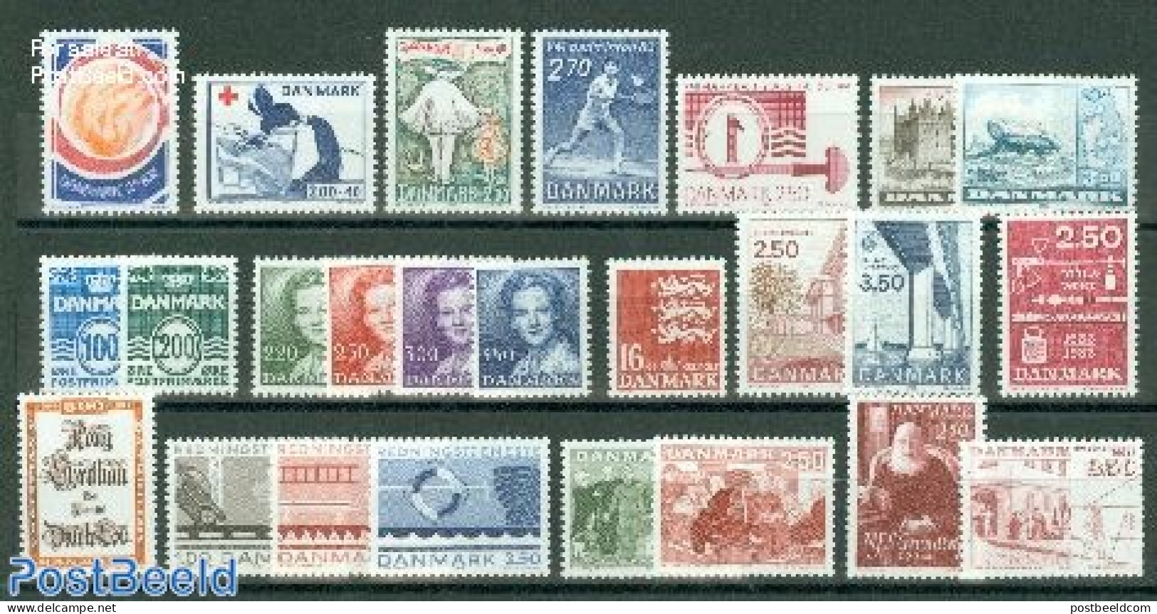 Denmark 1983 Yearset 1983 (25v), Mint NH, Various - Yearsets (by Country) - Nuovi