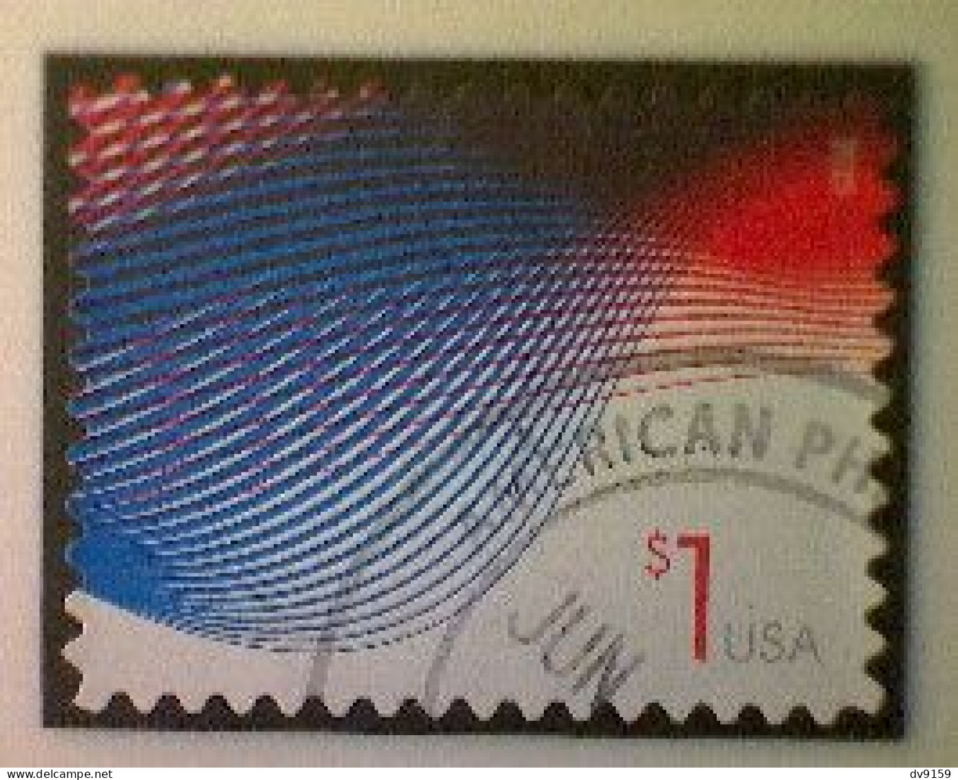 United States, Scott #4953, Used(o), 2015, Patriotic Waves, $1.00, Red And Blue - Used Stamps