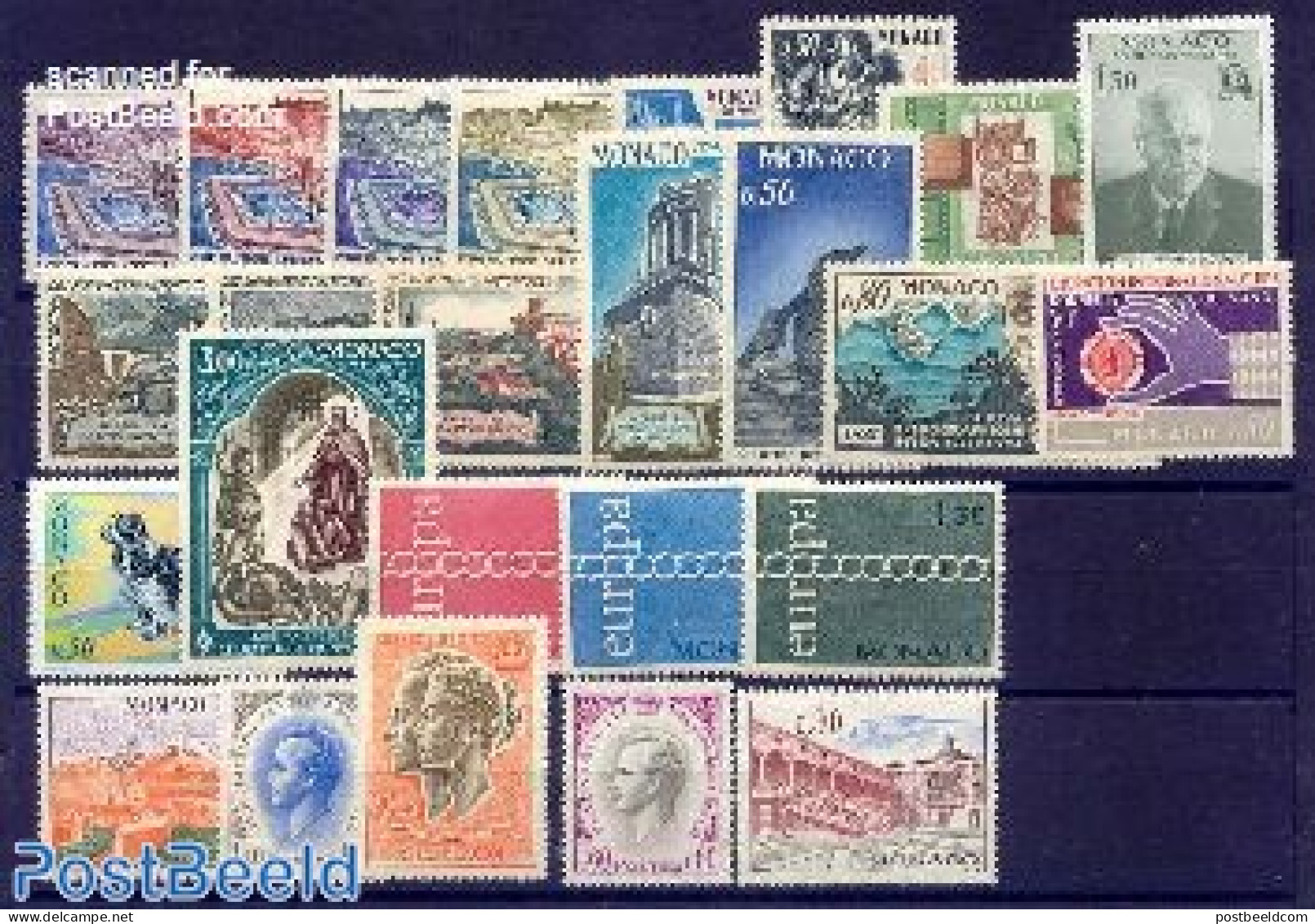 Monaco 1971 Yearset 1971, Complete, 25v, Mint NH, Various - Yearsets (by Country) - Unused Stamps