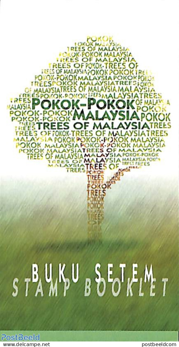 Malaysia 1999 Trees Booklet, Mint NH, Stamp Booklets - Non Classés