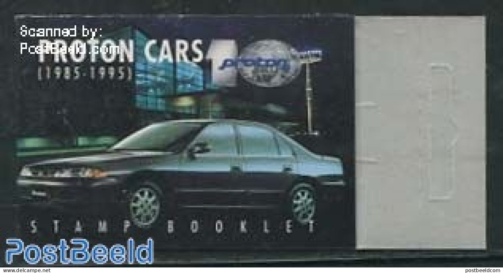 Malaysia 1995 Proton Automobiles 10v In Booklet, Mint NH, Transport - Stamp Booklets - Automobiles - Unclassified