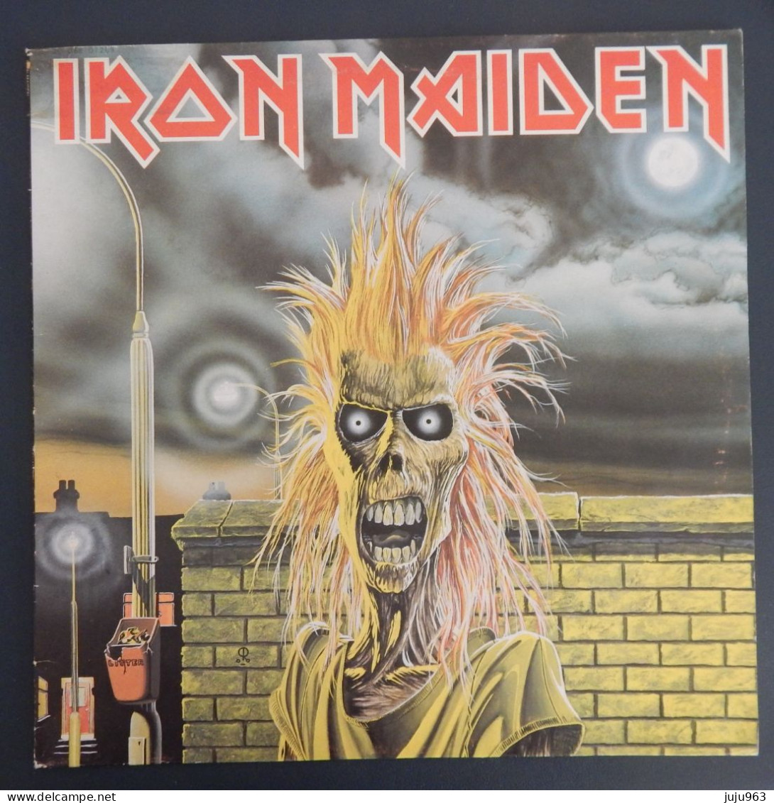 VINYL LP 33 TOURS  IRON MAIDEN  ANNEE 1980 POCHETTE EN BON ETAT- TRES BON ETAT D ECOUTE VOIR 2 SCANS - Hard Rock En Metal