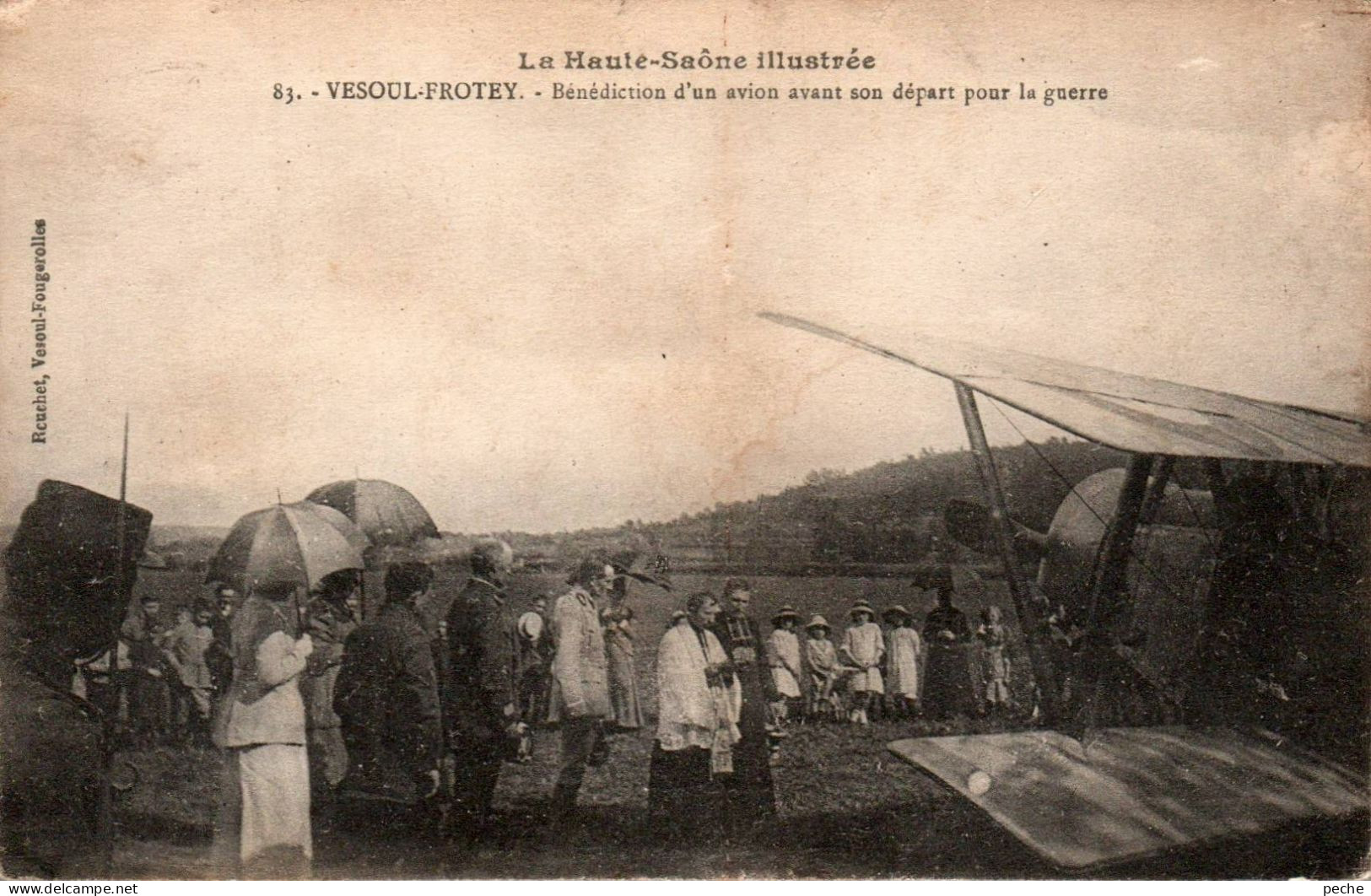 N°2560 W -cpa Vesoul Frotey -bénédiction D'un Avion Avant Son Départ Pour La Guerre - 1914-1918: 1ste Wereldoorlog