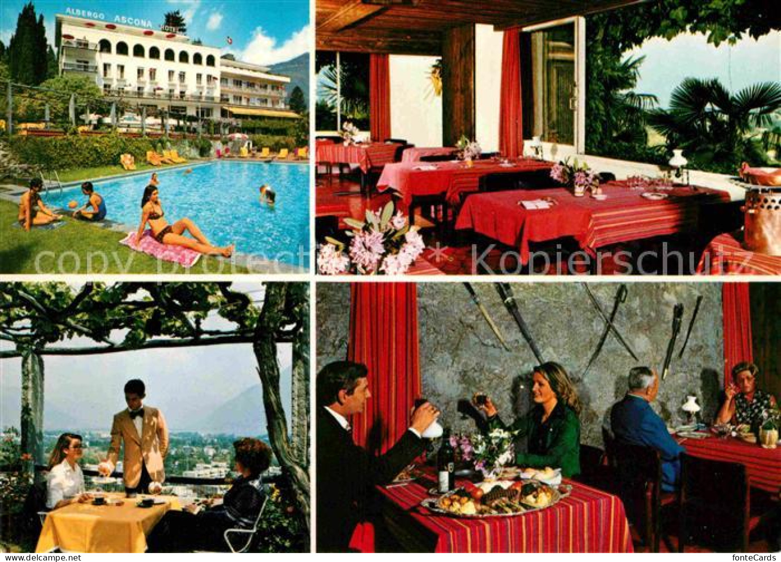 12723937 Ascona TI Al Grotto Restaurant Im Hotel Ascona Ascona - Andere & Zonder Classificatie