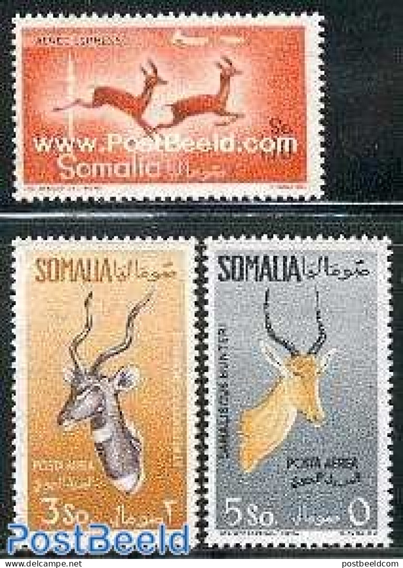 Italian Somalia 1958 Antelopes 3v, Mint NH, Nature - Animals (others & Mixed) - Wild Mammals - Other & Unclassified
