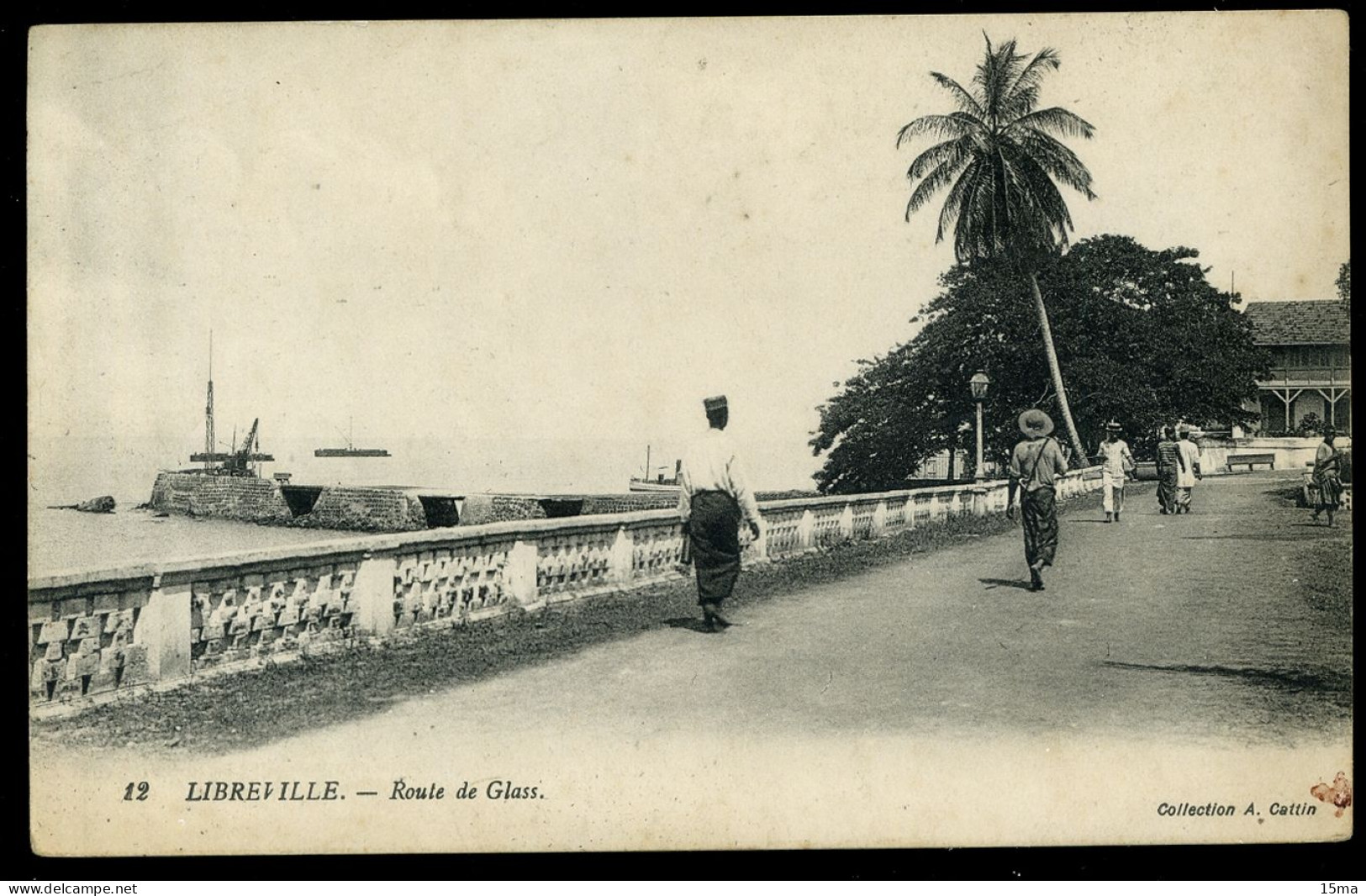 Gabon Libreville Route De Glass Cattin 1920 - Gabun