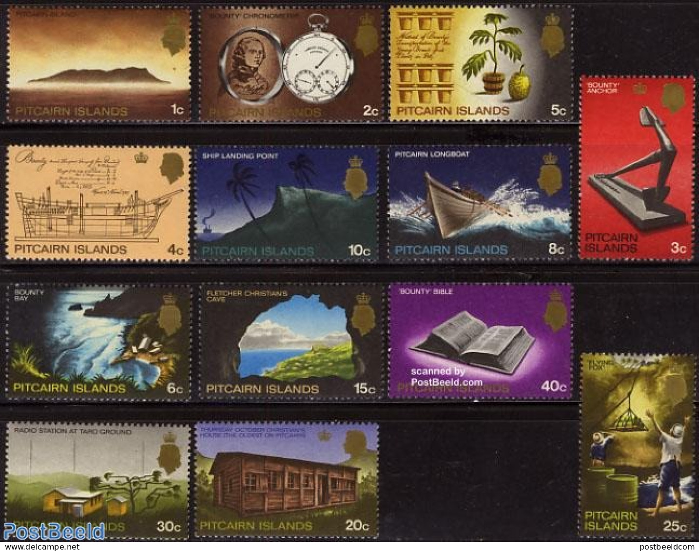 Pitcairn Islands 1969 Definitives 13v, Mint NH, Performance Art - Science - Transport - Radio And Television - Weights.. - Télécom