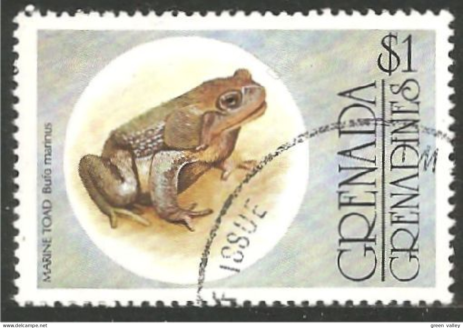 RP-12 Grenada $1.00 Grenouille Frog Rana Kikker Frosch - Frösche