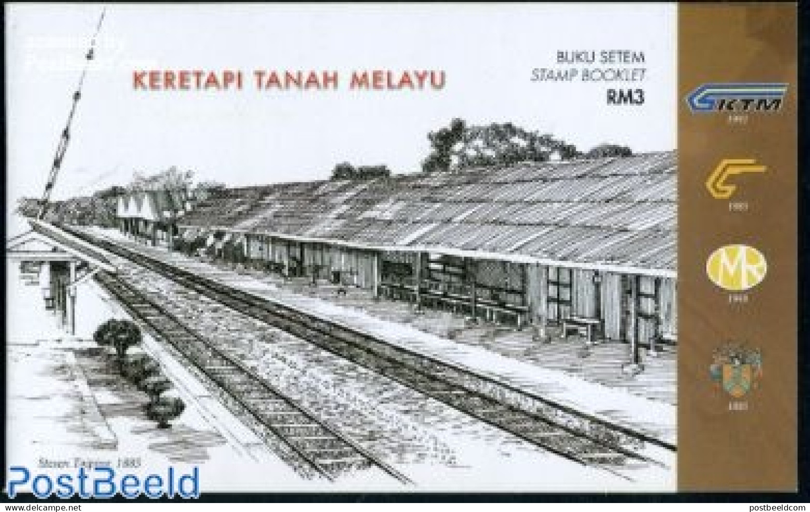 Malaysia 2010 Railways Booklet (with 2 Sets), Mint NH, Transport - Stamp Booklets - Railways - Ohne Zuordnung