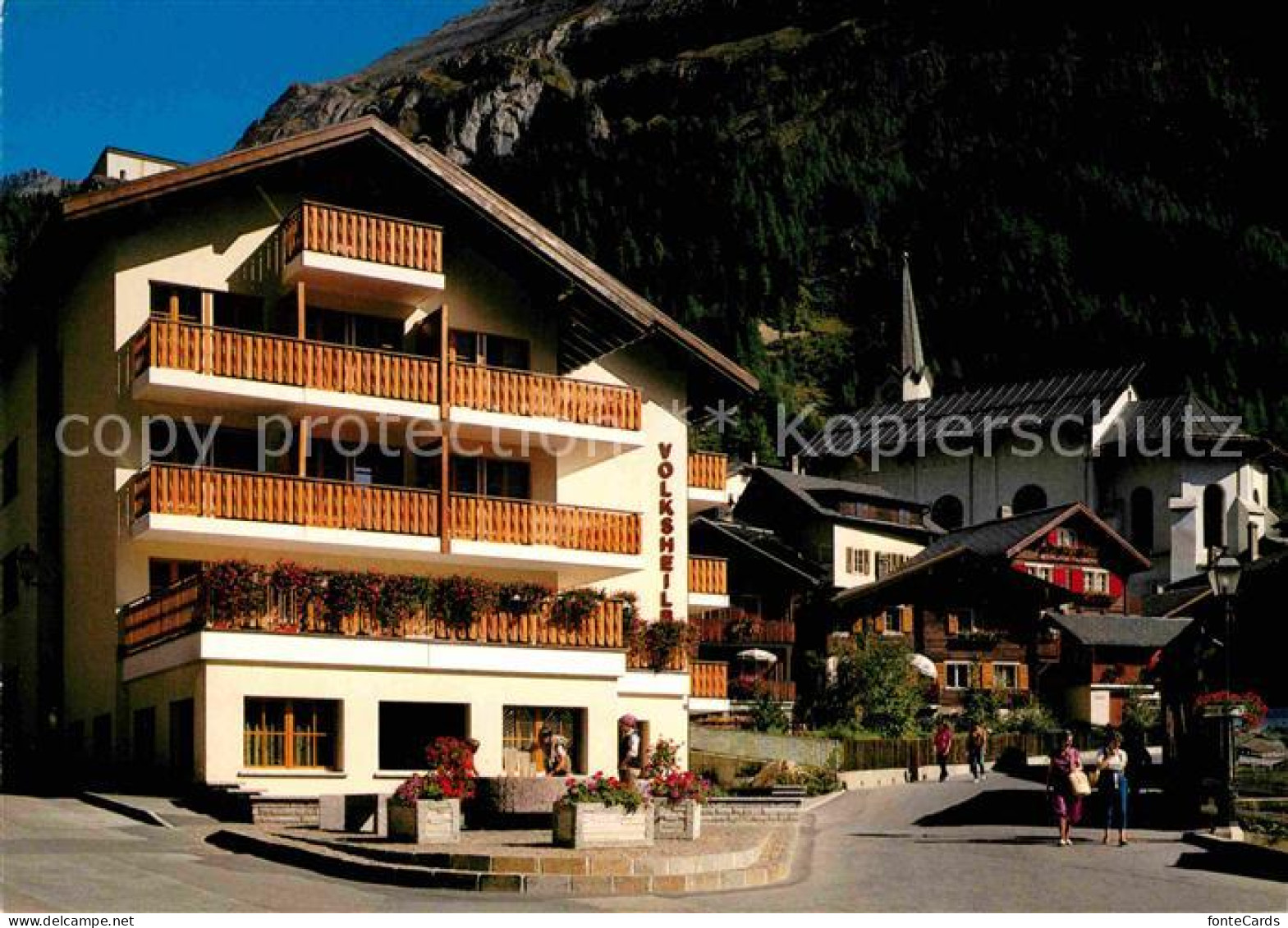 12720989 Leukerbad Dorfstrasse Mit Volksheilbad Loeche-les-Bains - Other & Unclassified