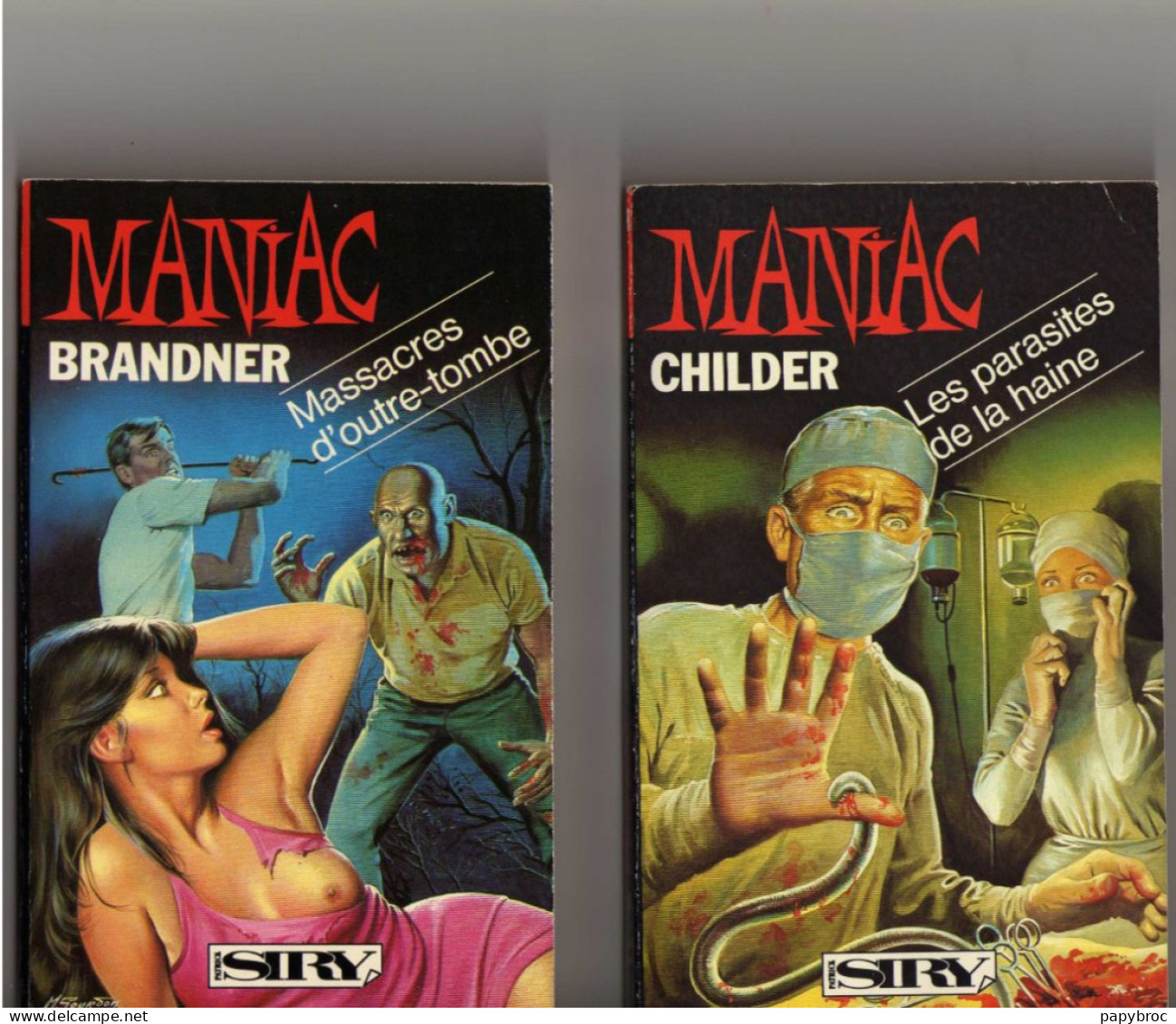 MANIAC - Childer LES PARASITES DE LA HAINE & Brander MASSACRES D'OUTRE-TOMBE - Andere & Zonder Classificatie