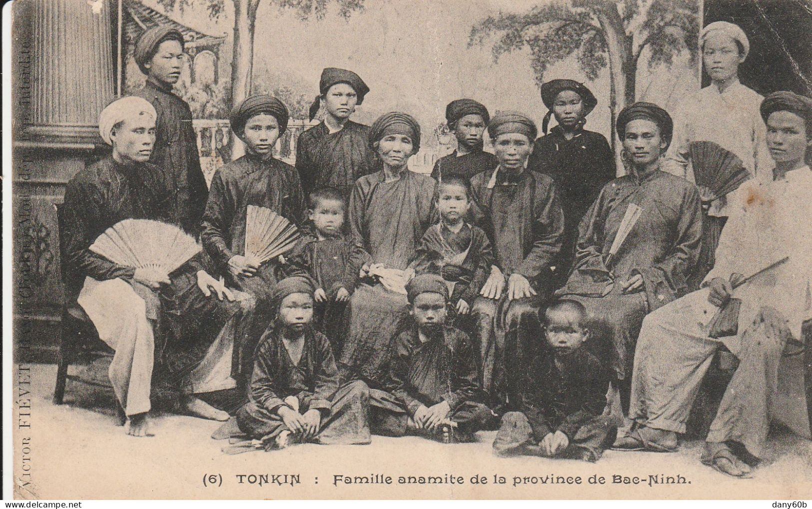 REF.AC . CPA . VIET-NAM . TONKIN FAMILLE ANAMITE DE LA PROVINCE DE BAC-NINH - Vietnam