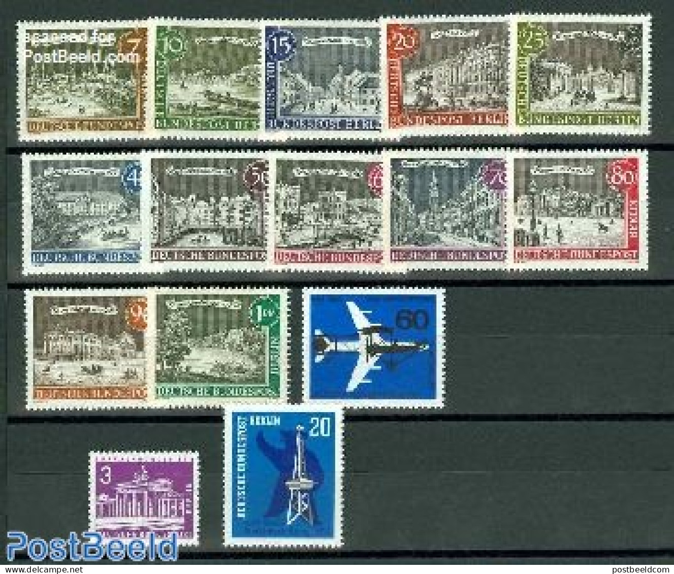 Germany, Berlin 1963 Yearset 1962 + 1963, Complete, 15v, Mint NH, Various - Yearsets (by Country) - Ongebruikt