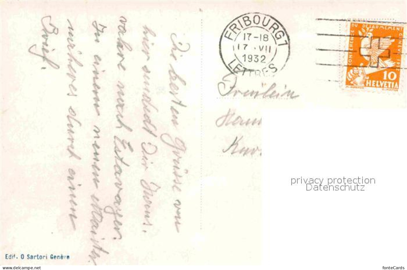 12719849 Fribourg FR Stadtbild Mit Kirche Fribourg FR - Other & Unclassified