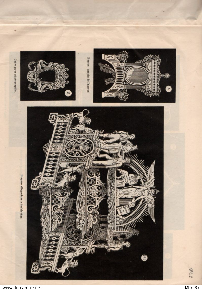 RARISIME; ALBUM DE CROQUIS DE DECOUPURE De MARQUETERIE Maison A. TIERSOT PARIS Début Années 1900 + 2 Publicitées - 1900 – 1949