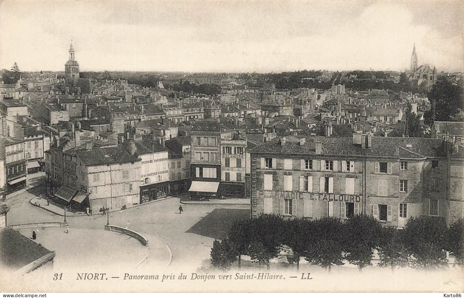 Niort * Panorama Pris Du Donjon Vers St Hilaire * Pharmacie FALLOURD - Niort