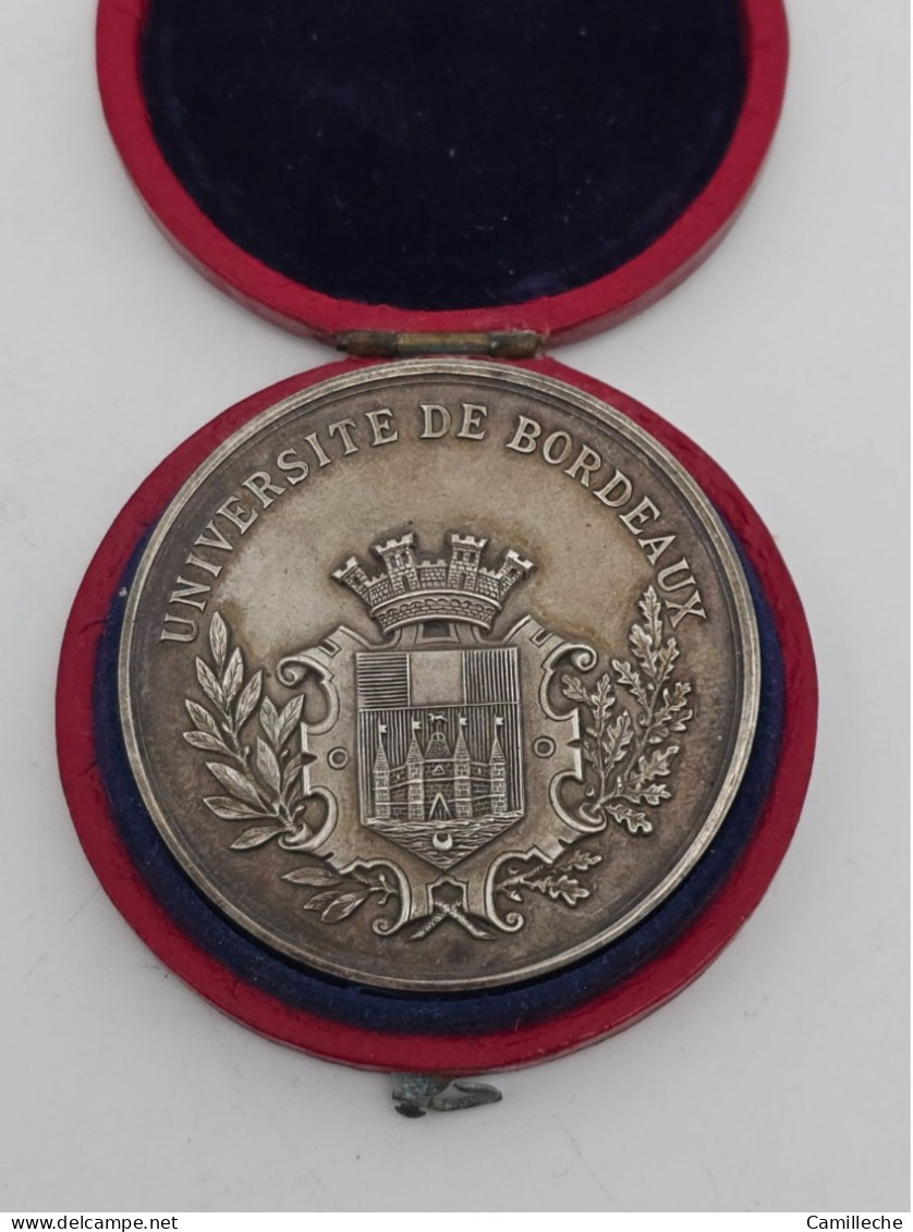 Université De Bordeaux Médaille Jeton 1899 - Professionals / Firms