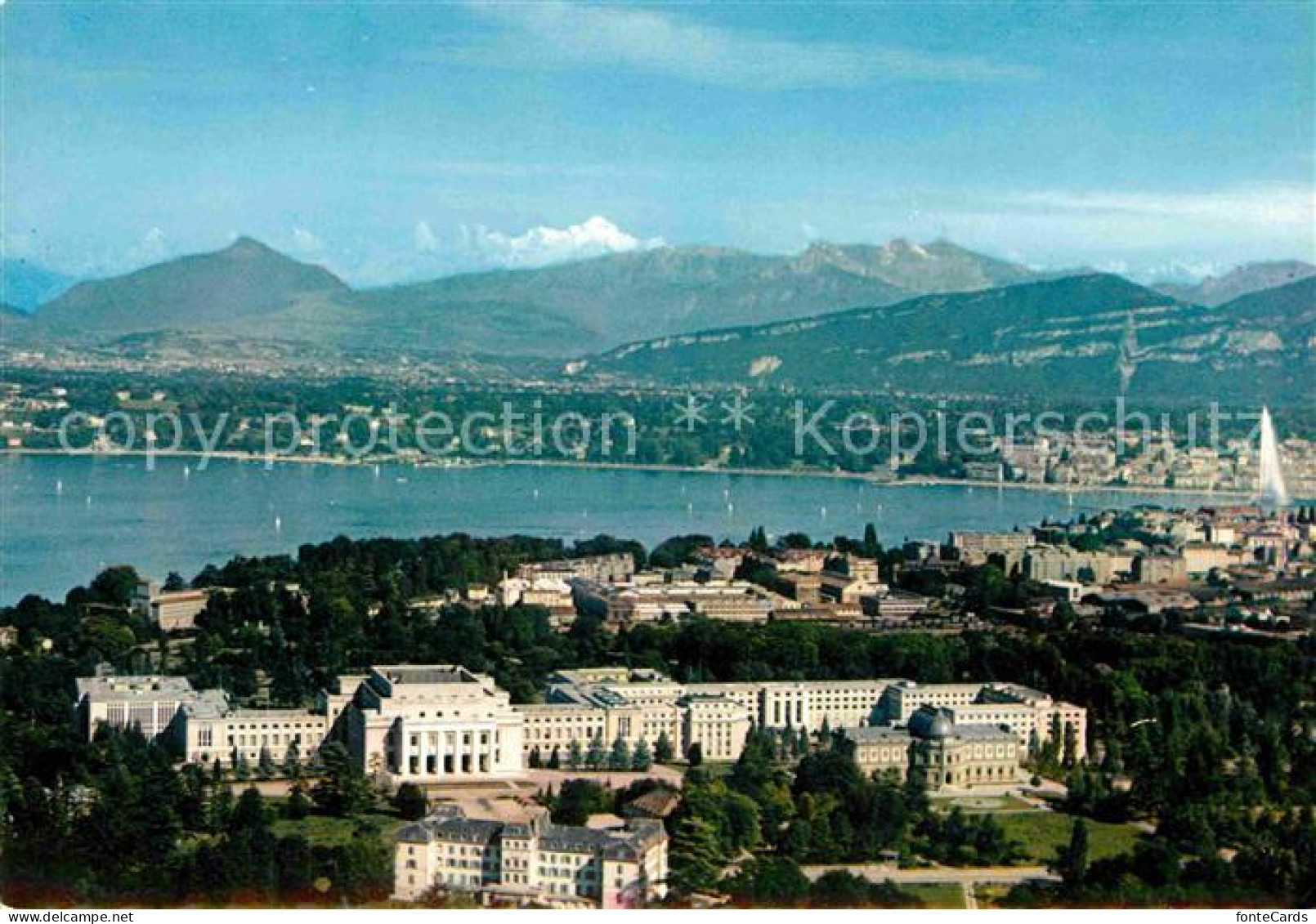 12719487 Geneve GE Fliegeraufnahme Palais Des Nations Unies Geneve - Andere & Zonder Classificatie