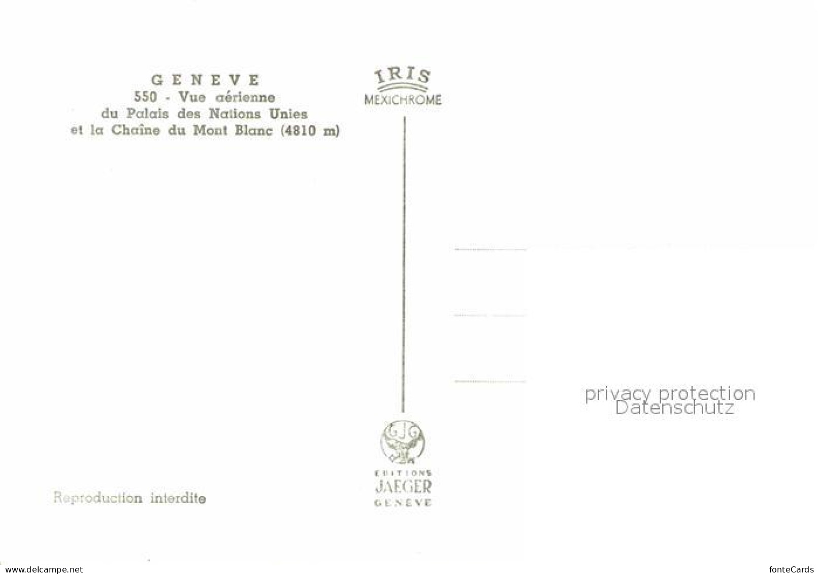 12719487 Geneve GE Fliegeraufnahme Palais Des Nations Unies Geneve - Other & Unclassified