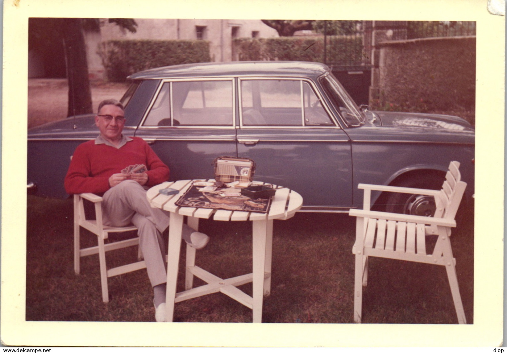 Photographie Photo Vintage Snapshot Amateur Automobile Voiture Auto Vend&ouml;me  - Automobiles