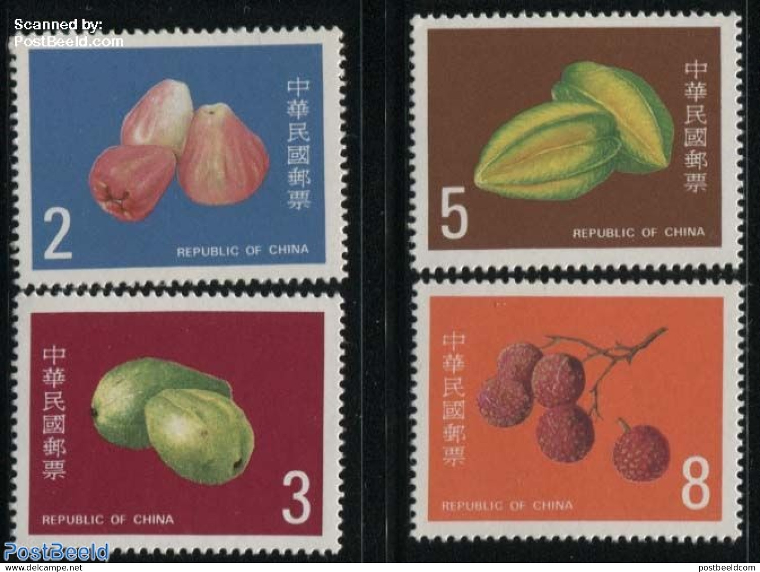 Taiwan 1985 Fruits 4v, Mint NH, Nature - Fruit - Obst & Früchte