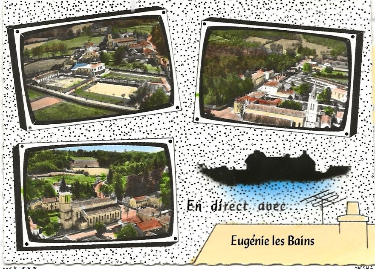 CPSM Eugenie Les Bains  Multivues - Autres & Non Classés
