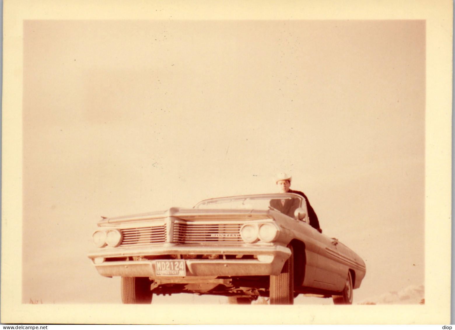 Photographie Photo Vintage Snapshot Amateur Automobile Voiture Auto Los Angel&egrave;s  - Auto's