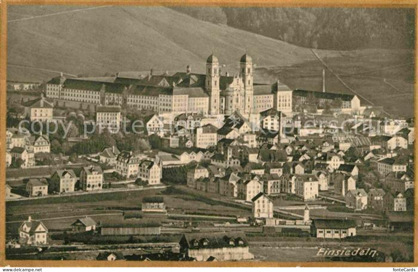 12715277 Einsiedeln SZ Panorama Kloster  Einsiedeln - Sonstige & Ohne Zuordnung