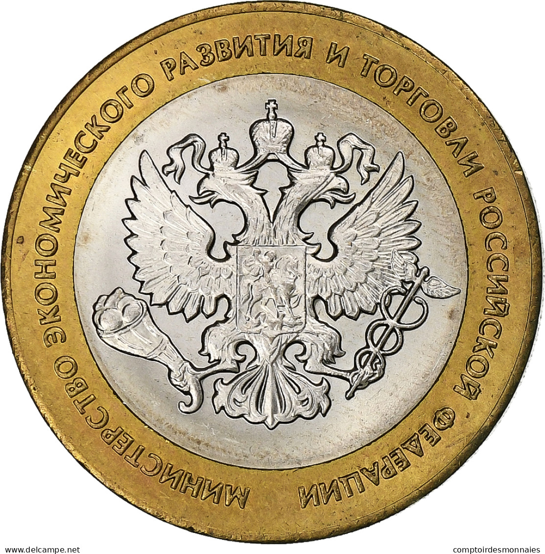 Russie, 10 Roubles, 2002, St. Petersburg, Bimétallique, SUP, KM:750 - Russie