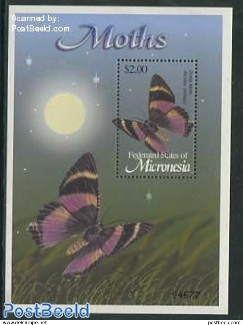 Micronesia 2002 Moth S/s, Mint NH, Nature - Butterflies - Insects - Micronésie