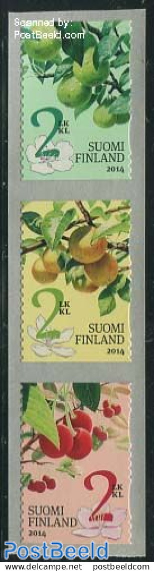 Finland 2014 Fruits 3v S-a, Mint NH, Nature - Fruit - Nuovi