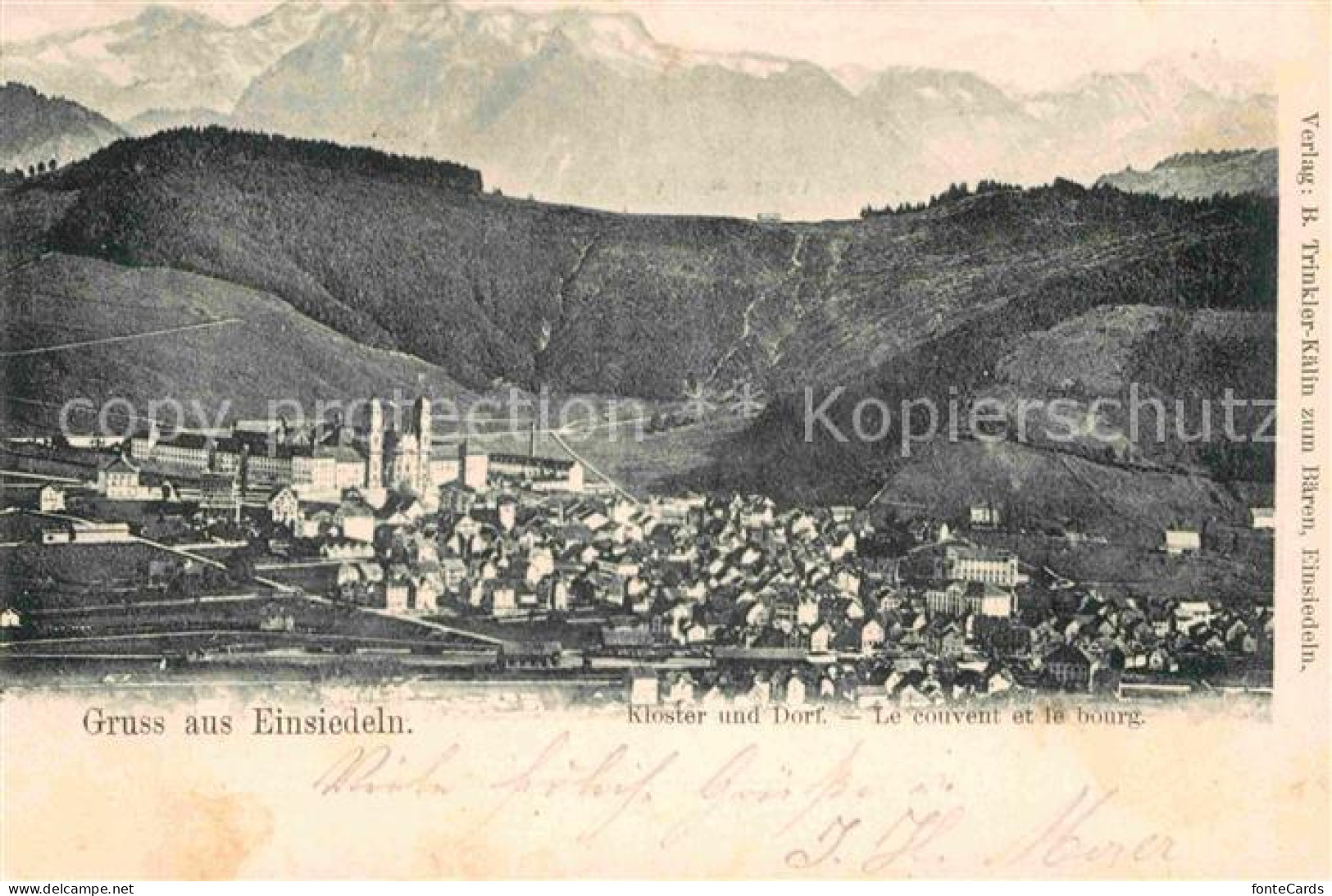 12715227 Einsiedeln SZ Kloster Und Dorf Einsiedeln - Sonstige & Ohne Zuordnung