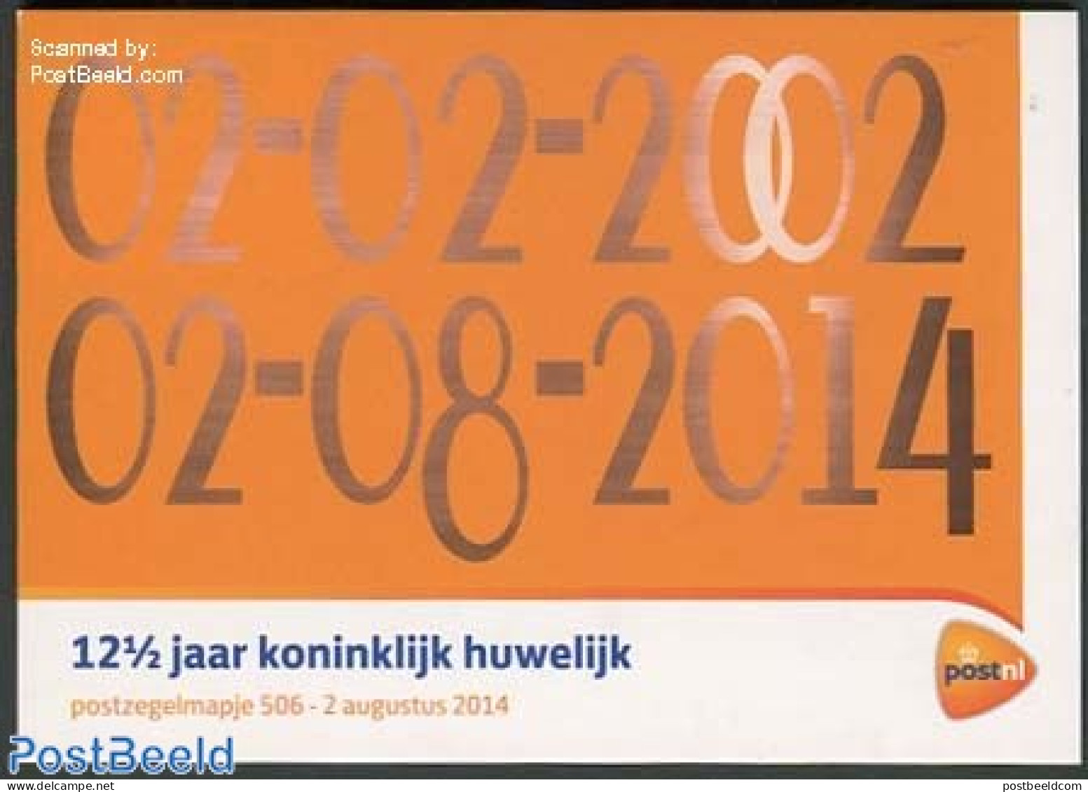 Netherlands 2014 12.5 Years Royal Marriage, Presentation Pack 506, Mint NH, History - Sport - Kings & Queens (Royalty).. - Ongebruikt