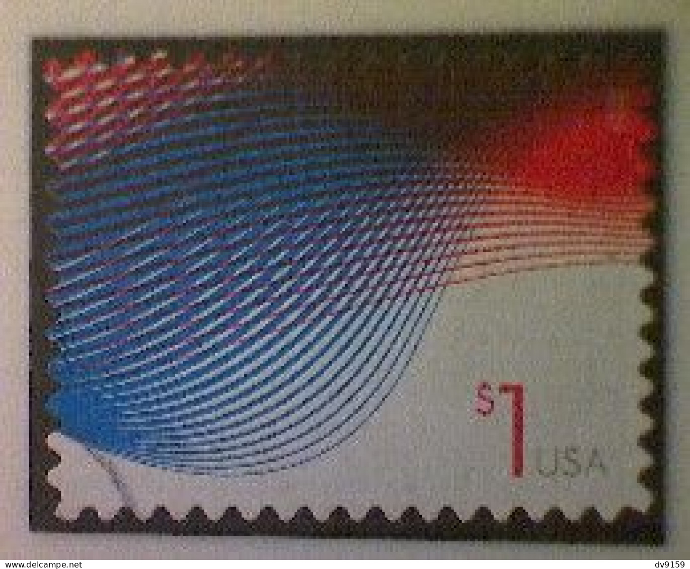 United States, Scott #4953, Used(o), 2015, Patriotic Waves, $1.00, Red And Blue - Gebruikt