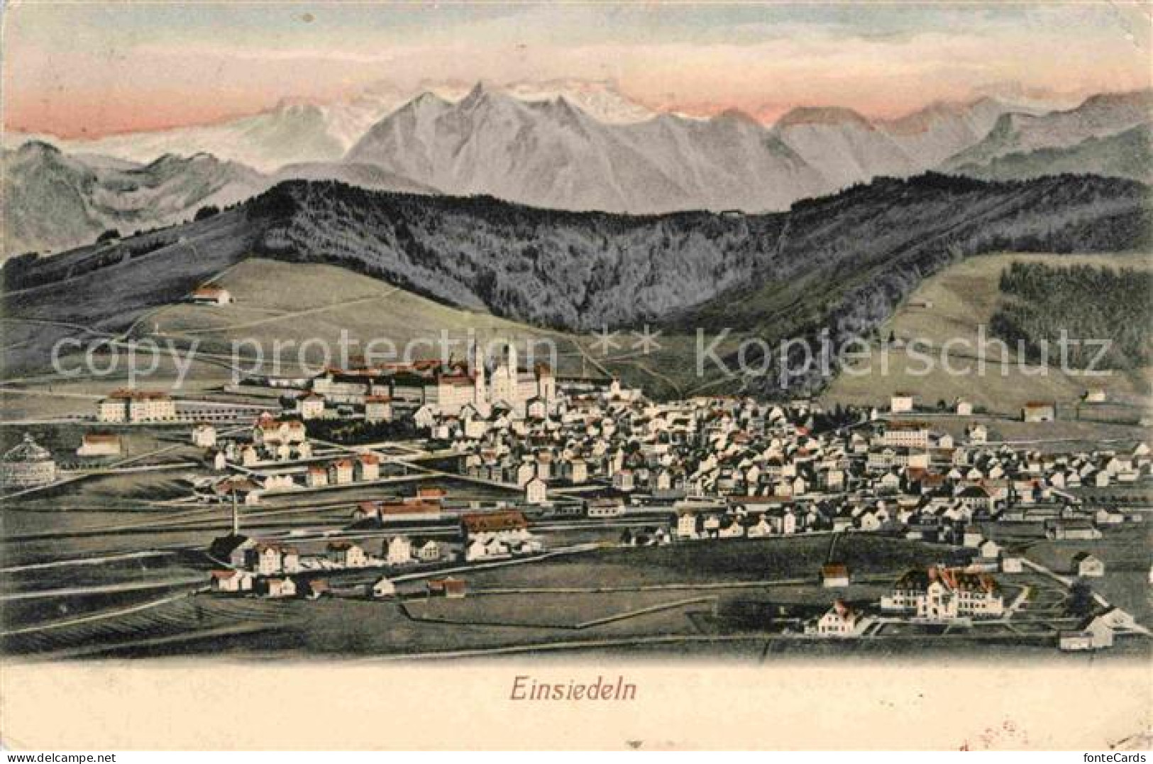 12714319 Einsiedeln SZ Panorama  Einsiedeln - Andere & Zonder Classificatie