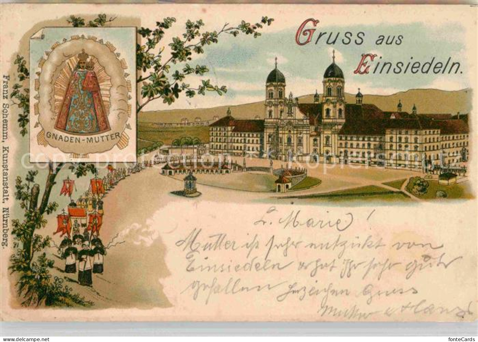 12714217 Einsiedeln SZ Kloster Kirche Gnadenbild Einsiedeln SZ - Andere & Zonder Classificatie