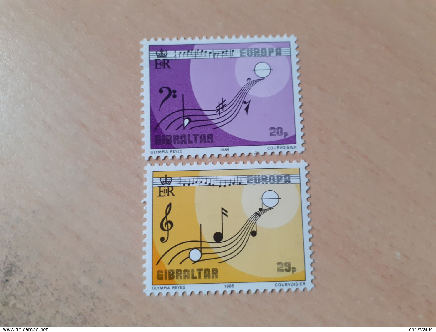 TIMBRES   GIBRALTAR   ANNEE   1985   N  495  /  496   NEUFS   LUXE** - Gibilterra