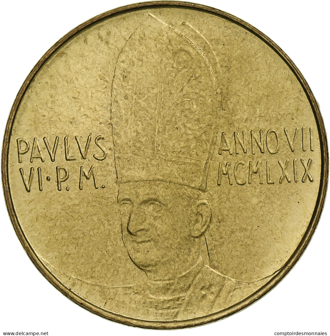 Vatican, Paul VI, 20 Lire, 1969 - Anno VII, Rome, Bronze-Aluminium, SPL+, KM:112 - Vaticaanstad