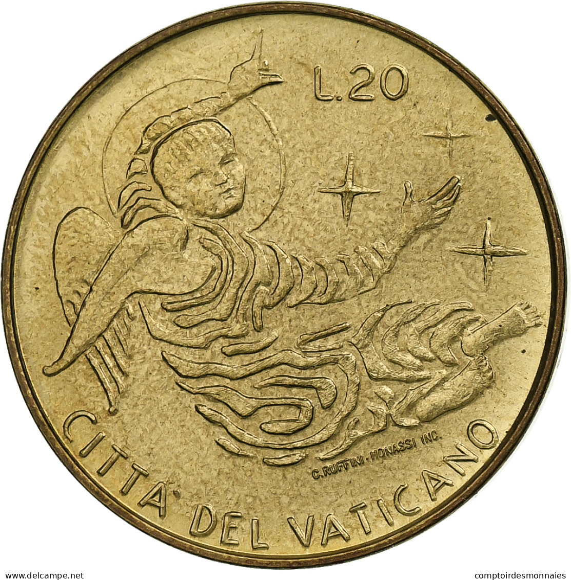 Vatican, Paul VI, 20 Lire, 1969 - Anno VII, Rome, Bronze-Aluminium, SPL+, KM:112 - Vatikan