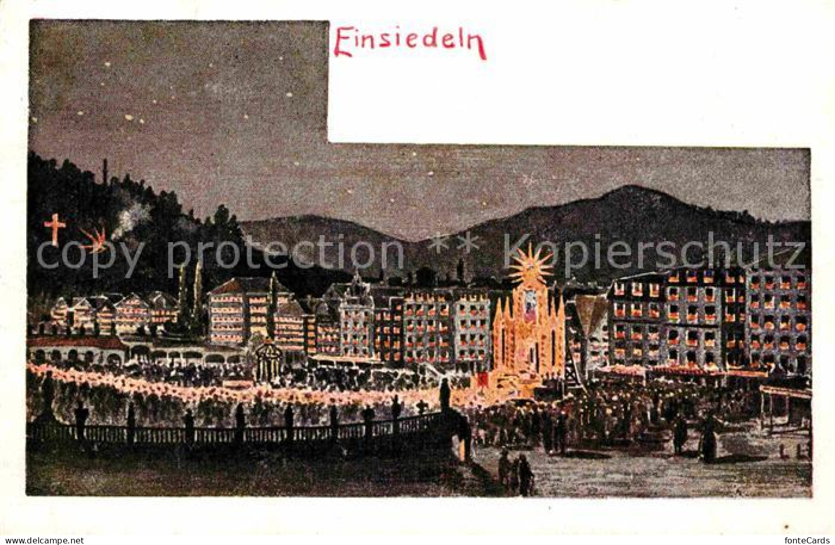 12712737 Einsiedeln SZ Kloster Teilansicht Einsiedeln SZ - Sonstige & Ohne Zuordnung