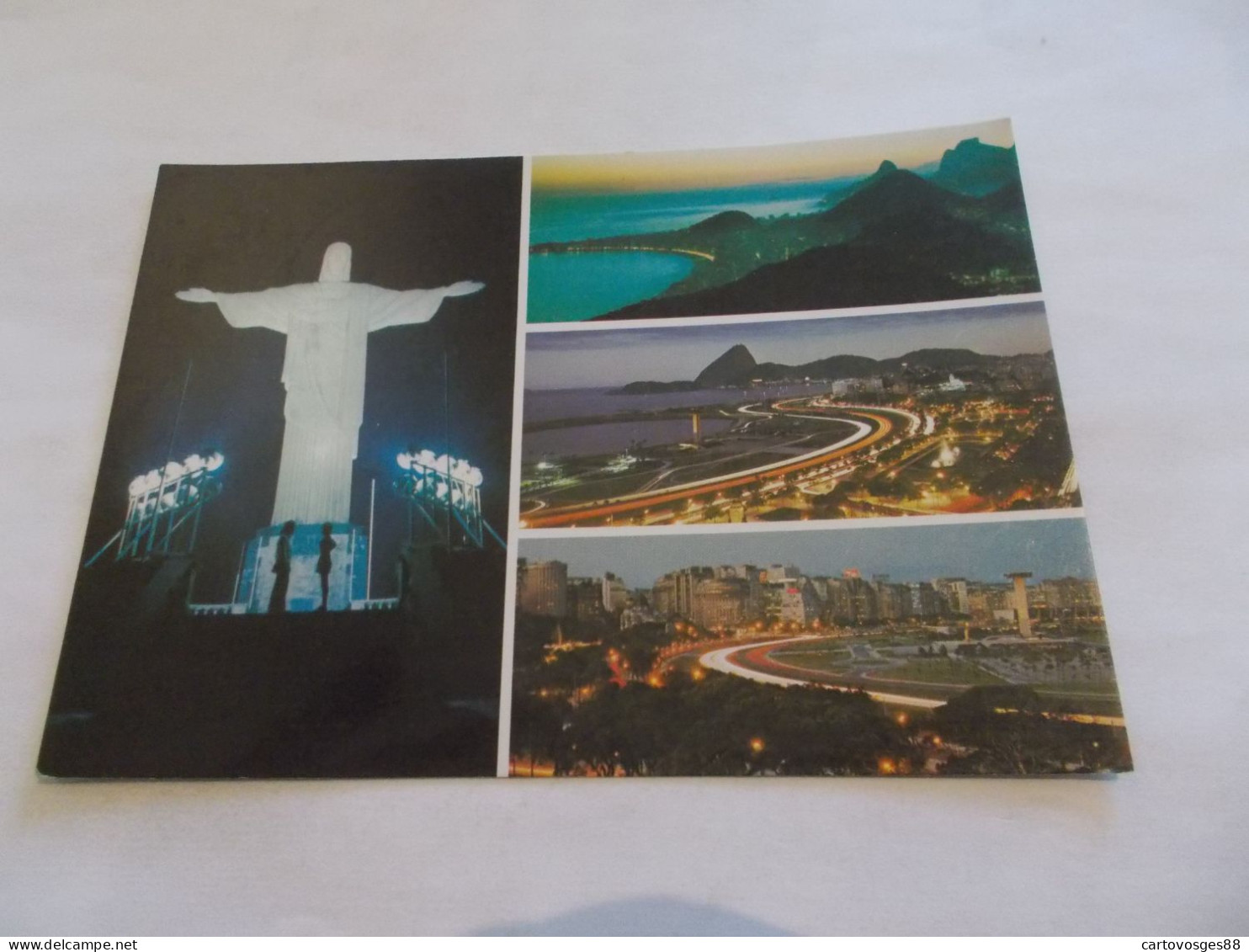 RIO DE JANEIRO ( BRESIL BRASIL ) A CIDADE MARAVILHOSA A NOITE  4 JOLIES VUES DE NUIT - Rio De Janeiro