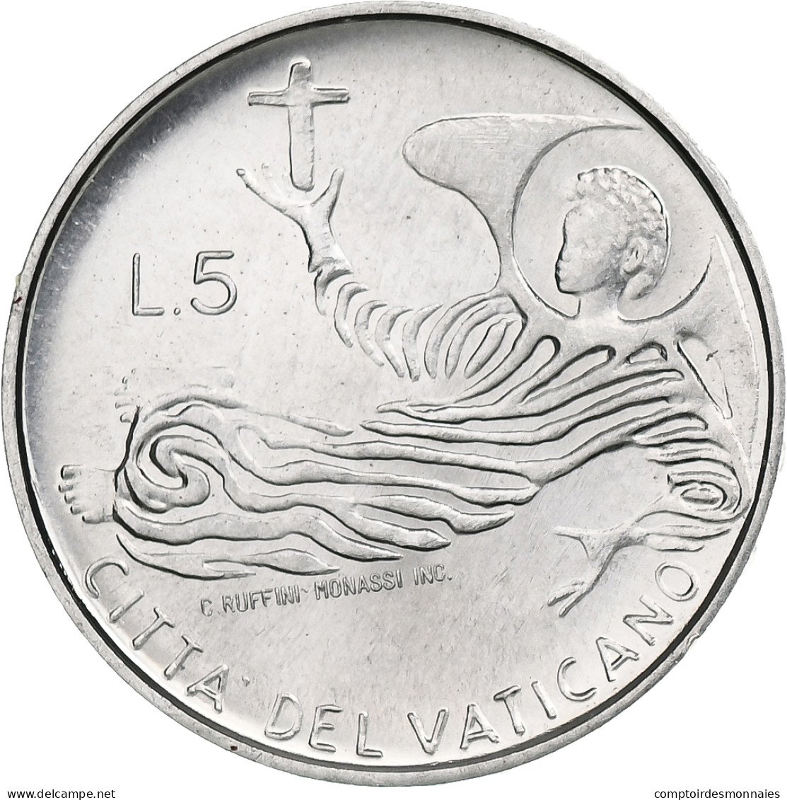 Vatican, Paul VI, 5 Lire, 1969 - Anno VII, Rome, Aluminium, SPL+, KM:110 - Vaticaanstad