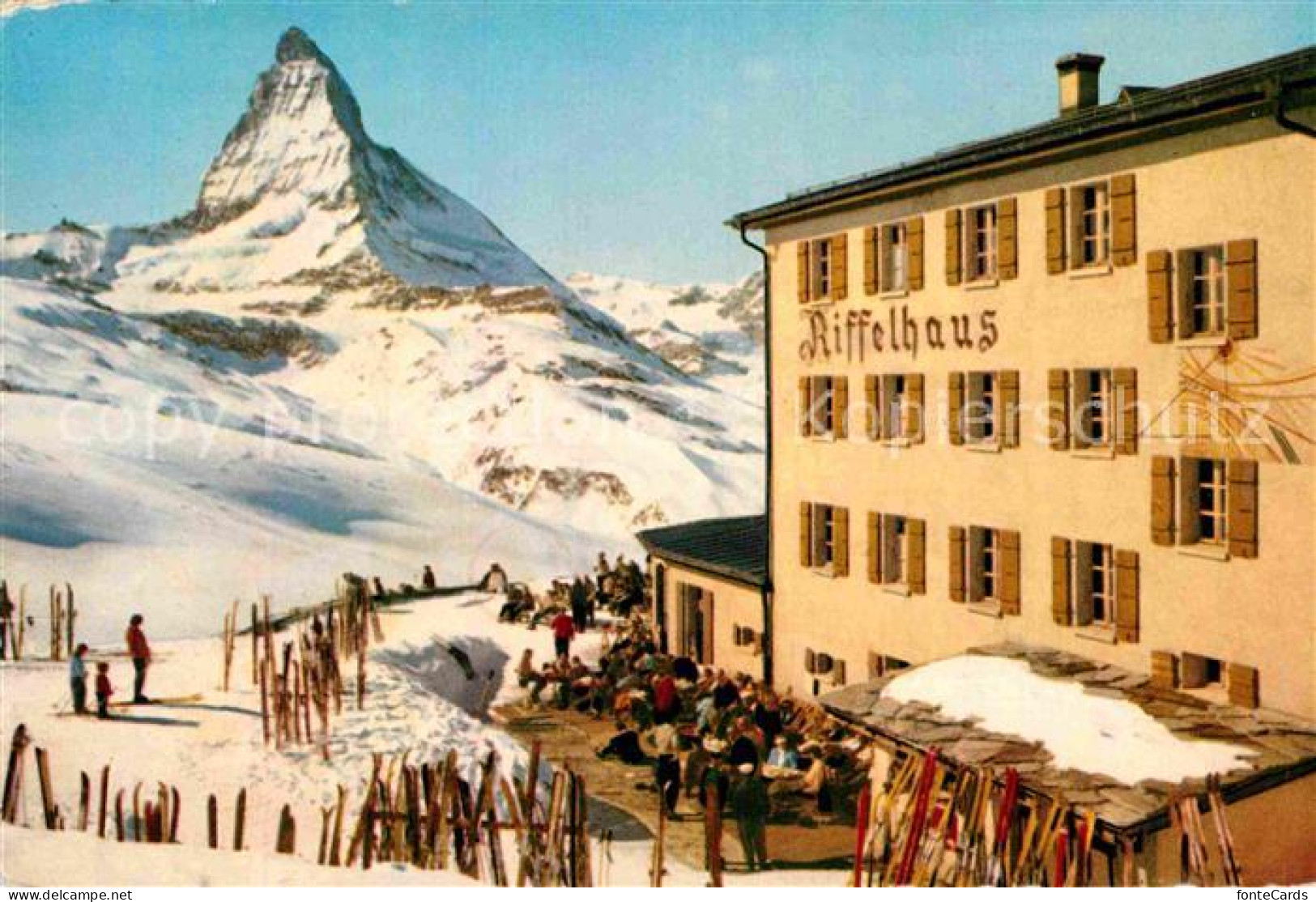 12710559 Zermatt VS Riffelberg Riffelhaus Mit Matterhorn Zermatt - Autres & Non Classés