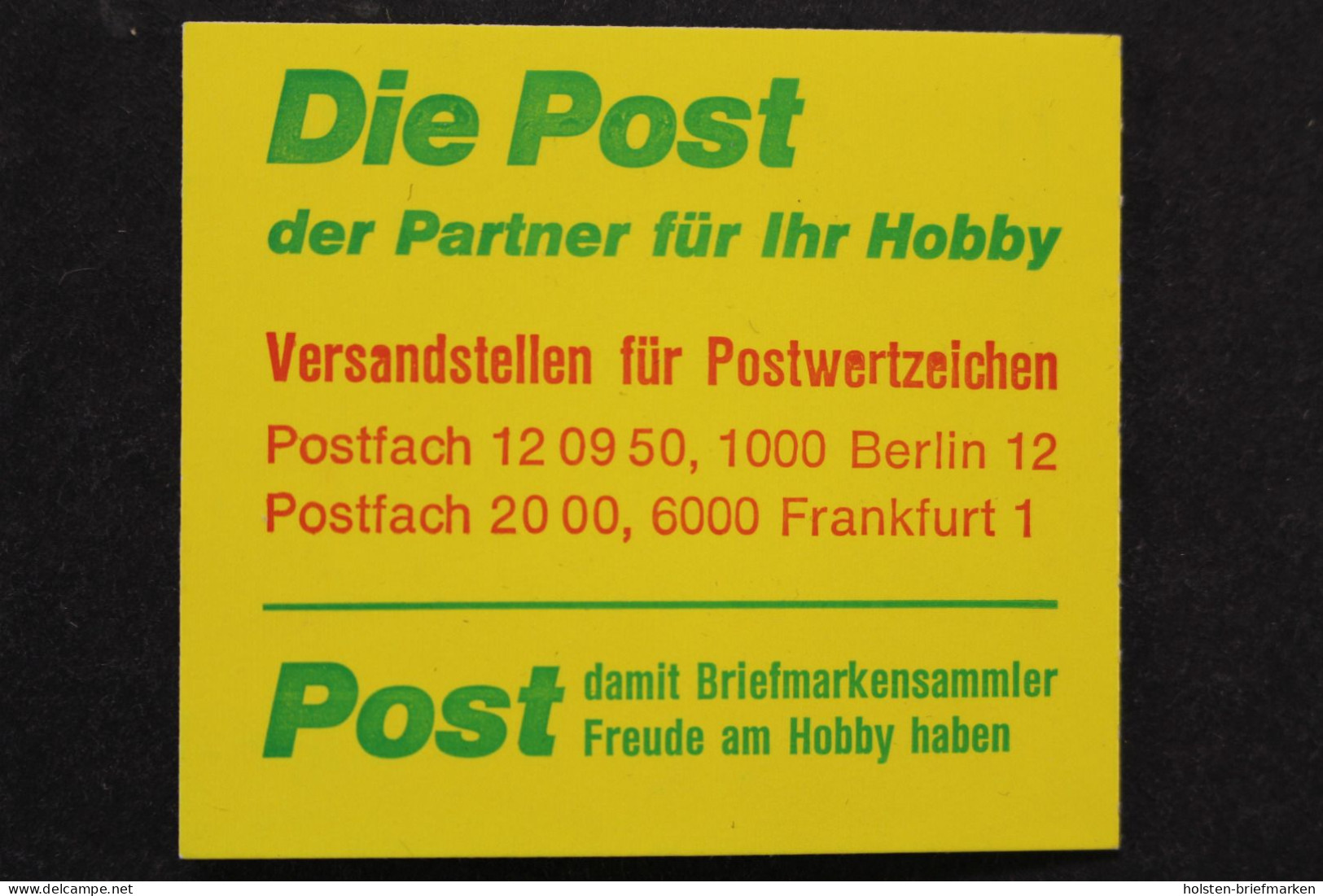 Berlin, MiNr. MH 11 Dd, Postfrisch - Postzegelboekjes