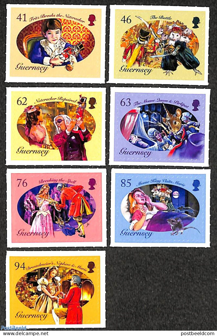 Guernsey 2018 Christmas 7v S-a, The Nutcracker And The Mouse King, Mint NH, Religion - Christmas - Noël