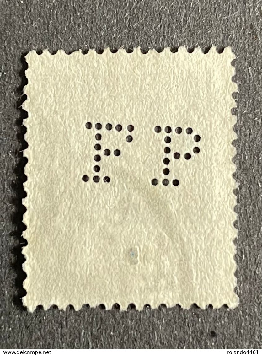 FRANCE F N°114 Mouchon FP 79 Indice 5 Perforé Perforés Perfins Perfin !! Cote 10 € - Andere & Zonder Classificatie